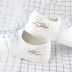 Giày cổ trắng mùa hè nữ sinh viên COS đôi giày phù hợp Hanfu giày đế bằng phẳng giày vải đơn kiểu Trung Quốc giầy nữ nike Plimsolls