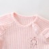 Bộ đồ lót cotton 0-1 tuổi và nửa trẻ sơ sinh không có xương 2-6 tháng tuổi trẻ xuân và mùa thu nữ quần áo dày mùa thu bộ đồ cotton cho bé trai Quần áo lót