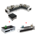 Toàn bộ Nhà Phòng khách kích thước lớn Sofa Bàn cà phê Tủ TV Hoàn chỉnh Lắp ráp Kết hợp Bộ bàn ghế Kinh tế Kết hợp nội thất thông minh Bộ đồ nội thất
