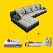 Toàn bộ căn hộ nhỏ vải sofa phòng khách hoàn chỉnh bộ hiện đại kết hợp bộ bàn ghế cà phê tủ tivi