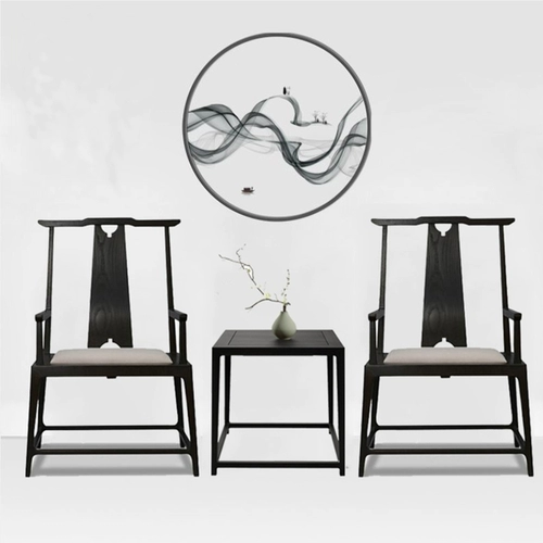 Новый китайский стиль Zen Master Chair Shiwu сингл Talking Stage Leisure Living Room Loca -Chair Stud