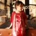Lavensey Levin 禧 quần áo trẻ em 2018 mùa hè mới cô gái retro váy ren bướm tay áo đầm