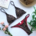 2019 vụ nổ áo tắm nhỏ ngực bikini in áo giáp da báo xuyên biên giới ba điểm gợi cảm chia nữ - Bikinis Bikinis