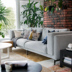Tuyệt vời vải sofa gỗ màu đứng Bắc Âu ba chút nhỏ căn hộ hiện đại phòng khách nhỏ gọn đã sẵn sàng để Connaught vải mủ - Ghế sô pha sofa phòng khách giá rẻ Ghế sô pha