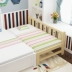 Miễn phí vận chuyển giường khảm giường gỗ mở rộng đôi giường phụ kéo dài cho giường rào giường thông custom-made con bé chống lại - Giường pallet giường Giường