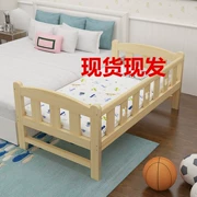 Chỗ tại làm bằng rắn gỗ giường bé trẻ sơ sinh giường ngủ giường con trẻ em kéo dài và mở rộng khâu - Giường