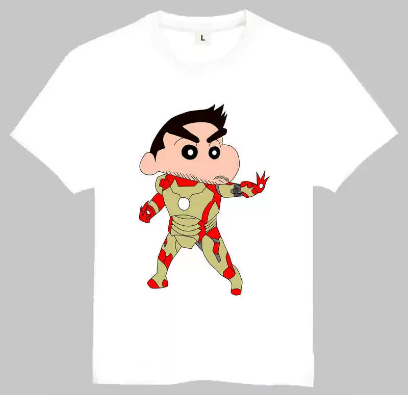 T-shirt Crayon Shin-Chan с набором непонятных символов