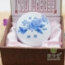 Xie Yichun chính hãng phấn má màu xanh và trắng sứ hoa mẫu đơn phấn má hồng phấn mờ màu hồng đào