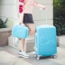 Hollekitty mèo vali phim hoạt hình dễ thương xe đẩy trường hợp cô gái bột du lịch hộp mật khẩu túi xách Hàn Quốc balo kéo du lịch Va li