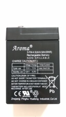Запчасти для детского транспорта aroma奥皇六伏12v6v4.5a华龙儿童电动童车电瓶阀控密封式铅蓄电池