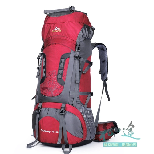 Уличный вместительный и большой рюкзак для скалозалания для путешествий, палатка подходит для пеших прогулок для кемпинга, водонепроницаемая сумка