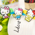 Sáng tạo zip vòng đeo tay vòng đeo tay dây đeo cổ tay Hello Kitty thời trang trang sức KT mèo trẻ em silicone vòng đeo tay trang sức phổ biến đá moonstone Vòng đeo tay Clasp