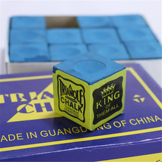 Мел для кия 台球杆巧克粉枪粉小盒装巧克粉台球擦粉小盒装国产三角牌巧克粉