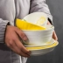 Jingdezhen bát sứ phong cách Nhật Bản dễ thương sáng tạo củ sen bí ngô bát cơm bát đĩa hộ gia đình bề mặt bát bộ đồ ăn - Đồ ăn tối