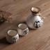 Bộ đồ uống bằng gốm sứ Jingdezhen Bộ chai rượu sake phong cách Nhật Bản Bộ ly rượu vang ly 250ml500ml - Rượu vang ly rượu vang đẹp Rượu vang