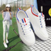 Mùa hè mới 2018 breathable phẳng giày vải giày của phụ nữ trắng giày cao đẳng gió thể thao giản dị giày Plimsolls