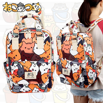 taobao agent Cartoon Anime Cat Backyard One Piece Natsume's Friends Trust Cat Attack Giant Back Backpack Bag