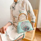 Ципао для матери, сумка через плечо, ретро портативное универсальное ханьфу, китайский стиль, подарок на день рождения