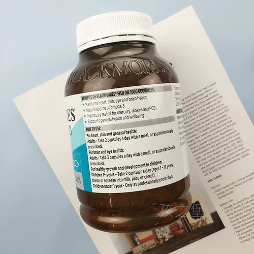 Австралия Blackmores Австралия в АВСТРАИЙ Wildfish Woods Deep Sea Western Потный рыбий жир с 400 зернами лецитина омега3