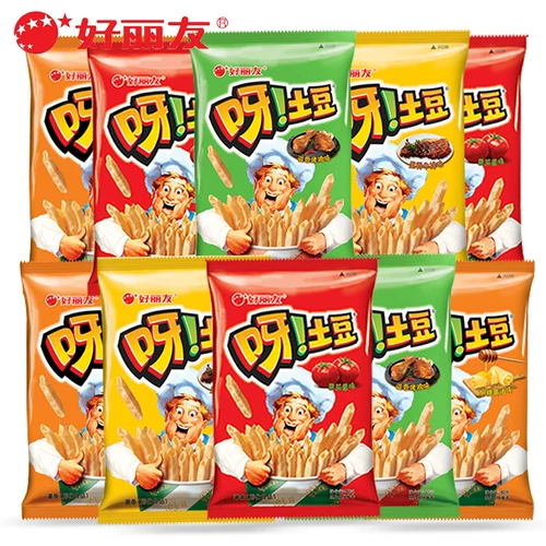Hao liyou, картофель 40g*5 упаковка многократная смешанная нагрузка из говяжьего стейка медово -картофельное закуски для закуски с закусками
