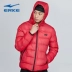 Trang phục thể thao mùa đông Hongxing Erke phần quần áo ấm áp giản dị với quần áo cotton trùm đầu 51214411001 - Quần áo độn bông thể thao Quần áo độn bông thể thao