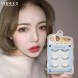 Vienico False Enselashes самка естественное воздушный ощущение супер мягкие ресницы 302 Обнаженное макияж.