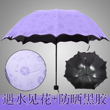 遇水开花/黑胶创意晴雨两用太阳伞券后19.8元包邮