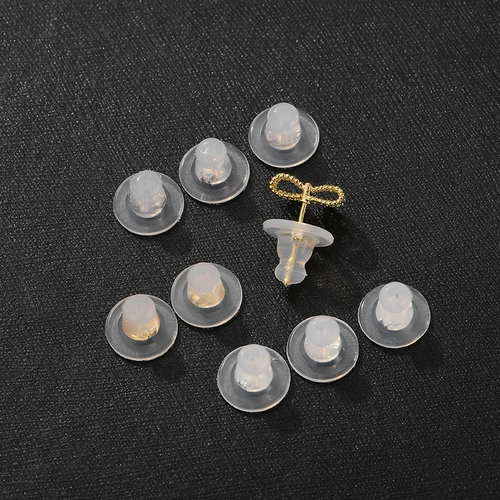 Золотые прозрачные силиконовые серьги ручной работы, беруши с аксессуарами, поделки ручной работы