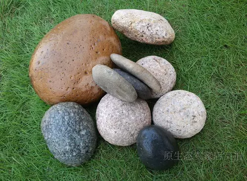 Небольшой булыжник, установленная камни, сад, сад, камень красочный натуральный булыжник