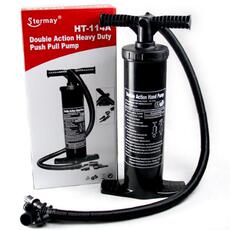 Насос 充气船橡皮划艇气垫床水池冲锋舟大号双向手拉充气泵打气泵冲气筒