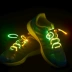 Huỳnh quang ren ren sáng sẽ tỏa sáng các ren sáng tạo màu sắc hoang dã đèn flash giày cao Giày ren