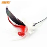 Pet Funny Cat Stick Tiantian Cat Goose Hair+индейка волосы Dragling Cat Stick Color Случайные игрушки для кошачьих палочек