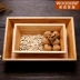WOODHW Ruisen tre món ăn tấm gỗ Nhật Bản-phong cách hộp lưu trữ tre snack tấm tre tấm tre hộp