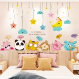 Макет для детской комнаты для спальни, креативное украшение, самоклеющиеся обои, наклейки для кровати для принцессы на стену