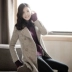 2017 mùa thu và mùa đông dày áo khoác len ladies phần dài Hàn Quốc phiên bản của kích thước lớn Slim eo đôi ngực áo len mẫu áo dạ đẹp Accentuated eo áo