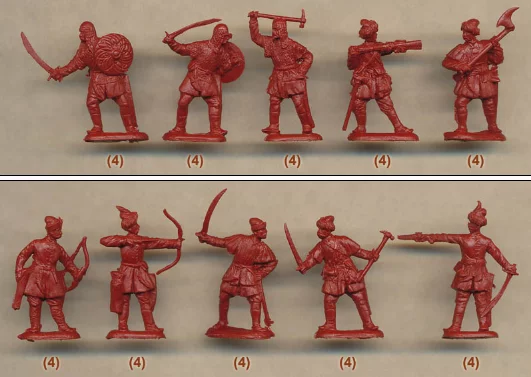 [REDBOX 72115 1/72 Ukrainian Cossack (Infantry) Set 2]