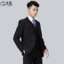 Bộ đồ vest nam phù hợp với hai khóa màu đen áo phông nam Suit phù hợp