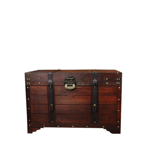 Старомодный большой набор инструментов, коробочка для хранения, ящик для хранения, деревянная антикварная большая коробка