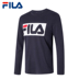 FILA Fila Men T Mới Đan dài tay áo thun thể thao thoải mái | F51M838204A - Áo phông thể thao áo phông lining Áo phông thể thao