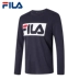 FILA Fila Men T Mới Đan dài tay áo thun thể thao thoải mái | F51M838204A - Áo phông thể thao