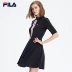 FILA Fila nữ 2018 mùa hè mới váy ngắn đơn giản thanh lịch tương phản màu thể thao váy | F51W828306F