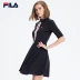 FILA Fila nữ 2018 mùa hè mới váy ngắn đơn giản thanh lịch tương phản màu thể thao váy | F51W828306F quần áo the thao nữ adidas Trang phục thể thao