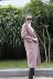 Áo khoác mùa thu 2017 cho nữ mới 100% áo khoác len lông cừu Hàn Quốc dài phần áo len nguyên chất - Áo khoác dài