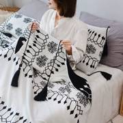 ins tua chăn bông chăn American chăn hè sofa giải trí được trang trí chăn mền đan máy lạnh chăn - Ném / Chăn