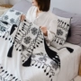 ins tua chăn bông chăn American chăn hè sofa giải trí được trang trí chăn mền đan máy lạnh chăn - Ném / Chăn mền nỉ dày