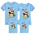 Hàn Quốc phiên bản của một gia đình ba hoặc bốn gia đình mùa hè ăn mặc cha mẹ và con bông ngắn tay M Mickey mùa hè của phụ nữ t-shirt quần đẹp cho cả gia đình Trang phục dành cho cha mẹ và con