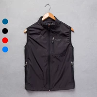 Thời trang ngoài trời chất lượng mỏng vest nam mùa xuân và mùa thu vest vest không tay áo vest mỏng [quả nhỏ] - Dệt kim Vest vest nam đẹp