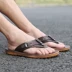 Mùa hè flip flops dép của nam giới non-slip pinch triều cá tính kéo giày bãi biển Hàn Quốc phiên bản của kích thước lớn dép và dép nam mùa hè