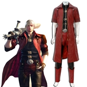 Devil May Cry 4 Trò chơi cosplay Dante anime hiển thị quần áo nam Dante 4cos da hàng ngày đầy đủ bộ quần áo COS - Cosplay