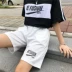 Hàn quốc INS Harajuku BF sinh viên lỏng lẻo ulzzang hoang dã năm quần nam giới và phụ nữ triều vài thể thao giản dị quần short